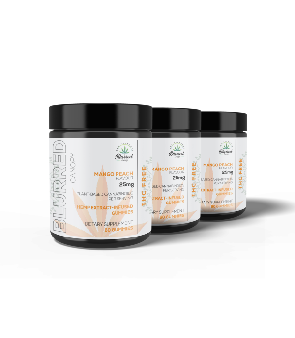 CBD GUMMIES: 25MG THC-FREE 60 CT 3-PACK