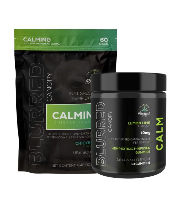 CALMING PET CHEWS + CALMING HUMAN CBD GUMMIES